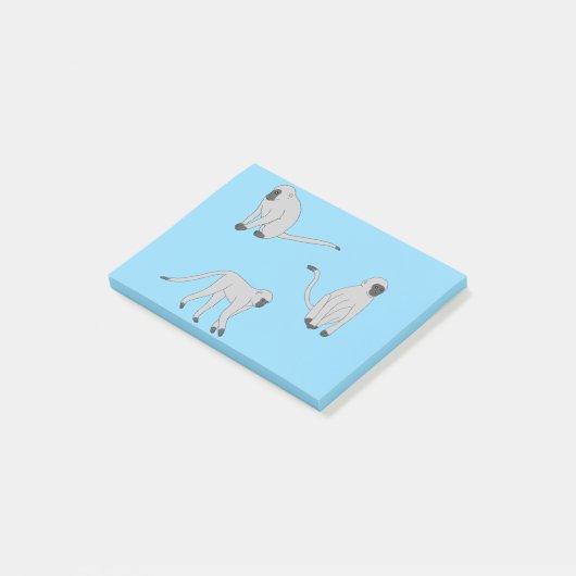 Velvet Monkeys Post-it Klebezettel (angewinkelt)