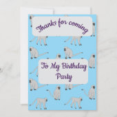 Velvet Monkeys Thank you Card Einladung (Vorderseite)