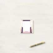 Velvet Night Geometry Art Deco Post-it Klebezettel (Auf Schreibtisch)