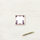 Velvet Night Geometry Art Deco Post-it Klebezettel (Auf Schreibtisch)