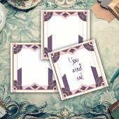 Velvet Night Geometry Art Deco Post-it Klebezettel