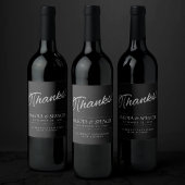 Velvet Onyx Grunge | Deep Vampy Jet Black Danke Weinetikett