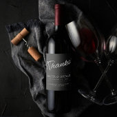 Velvet Onyx Grunge | Deep Vampy Jet Black Danke Weinetikett