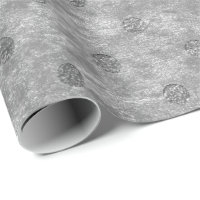 Velvet Polka Tiny Silver Dots Grau