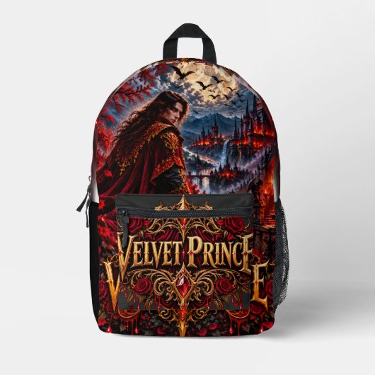Velvet Prince Gothic Vampire Rucksack (Vorderseite)