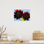 Velvet Queen Sunflowers Poster (Küche)