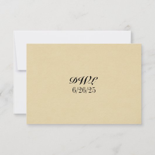Velvet Rapids QR Code Wedding RSVP Card (Rückseite)