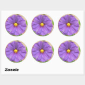 Velvet Robe Blume Runder Aufkleber (Blatt)