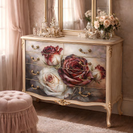 Velvet Rose Dreams Decoupage Seidenpapier