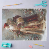 Velvet Santa Seidenpapier (Basteln)