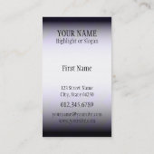 Velvet und Stahl Visitenkarte (Rückseite)