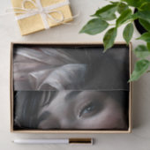 Velvet Woman With Crimson Lips decoupage Seidenpapier (Geschenk)