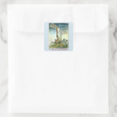 Velveteen-Kaninchen-Aufkleber Quadratischer Aufkleber (Tasche)