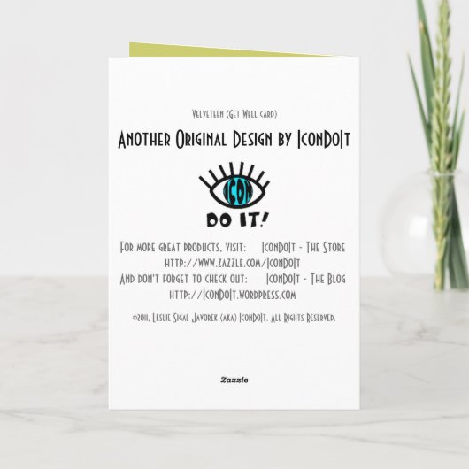 Velveteen Karte (Rückseite)