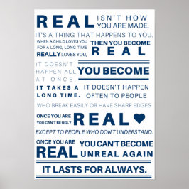 Velveteen Rabbit "Real" Poster