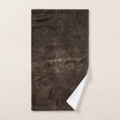Velvety Bronze Damask | Brown Baroque Grunge Badhandtuch Set (Handtuch)