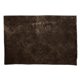 Velvety Bronze Damask | Brown Baroque Grunge Kissenbezug