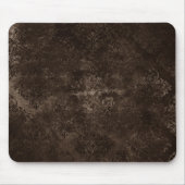 Velvety Bronze Damask | Brown Baroque Grunge Mousepad (Vorne)