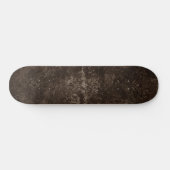 Velvety Bronze Damask | Brown Baroque Grunge Skateboard (Horizontal)