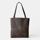 Velvety Bronze Damask | Brown Baroque Grunge Tasche (Rückseite)