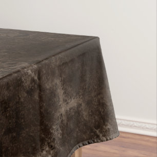 Velvety Bronze Damask Brown Baroque Grunge Tischdecke