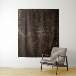 Velvety Bronze Damask | Hintergrund des Grunge-Fot Wandteppich