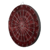 Velvety Henna Damask | Red Distressed Grunge Dartscheibe (Vorderseite rechts)