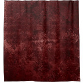 Velvety Henna Damask | Red Distressed Grunge Duschvorhang (Vorderseite)