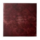 Velvety Henna Damask | Red Distressed Grunge Fliese (Vorderseite)
