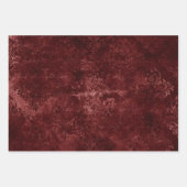 Velvety Henna Damask | Red Distressed Grunge Geschenkpapier Set (Vorderseite 2)