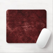 Velvety Henna Damask | Red Distressed Grunge Mousepad (Mit Mouse)