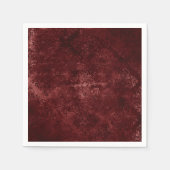 Velvety Henna Damask | Red Distressed Grunge Serviette (Vorderseite)