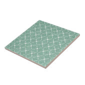 Velvety Lattice Pattern in Mint Green Fliese (Seite)