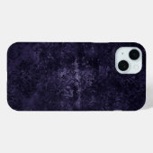 Velvety Midnight Damask | Indigo Lila Grunge Case-Mate iPhone Hülle (Rückseite (Horizontal))