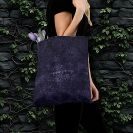 Velvety Midnight Damask | Indigo Lila Grunge Tasche