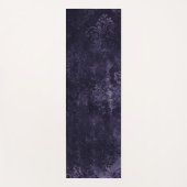 Velvety Midnight Damask | Indigo Lila Grunge Yogamatte (Vorderseite)