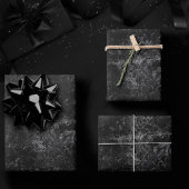 Velvety Onyx Damask | Black Vampy Grunge Baroque Geschenkpapier Set