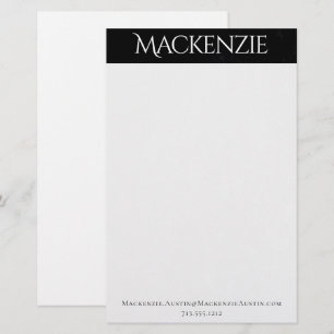 Velvety Onyx Damask Black Vampy Grunge Custom Briefpapier