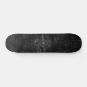 Velvety Onyx Damask | Black Vampy Grunge Floral Skateboard (Horizontal)