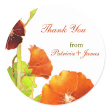 Velvety Red Hollyhocks Wedding Vielen Dank