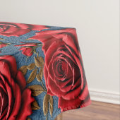 Velvety Red Roses Tischdecke (Beispiel)