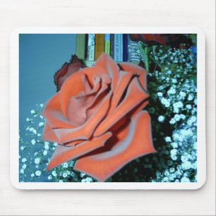 Velvety-Rote Rose Mousepad