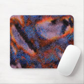 Velvety Textur mit rot-blauer Ölfarbe verschmiert Mousepad (Mit Mouse)