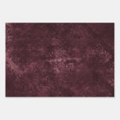 Velvety Wine Damask | Bordeaux Sangria Glam Geschenkpapier Set (Vorderseite 2)