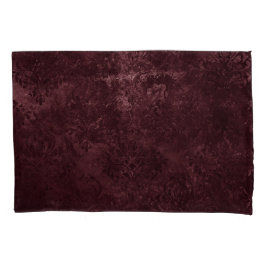Velvety Wine Damask | Bordeaux Sangria Glam Kissenbezug