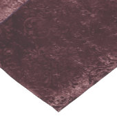 Velvety Wine Damask | Bordeaux Sangria Glam Kurzer Tischläufer (Ecke)