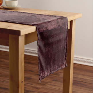 Velvety Wine Damask | Bordeaux Sangria Glam Kurzer Tischläufer
