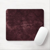 Velvety Wine Damask | Bordeaux Sangria Glam Mousepad (Mit Mouse)
