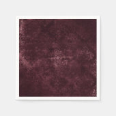 Velvety Wine Damask | Bordeaux Sangria Glam Serviette (Vorderseite)