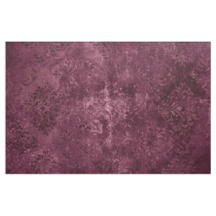 Velvety Wine Damask   Bordeaux Sangria Glam Stoff